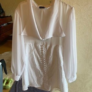 With Jean White Dress